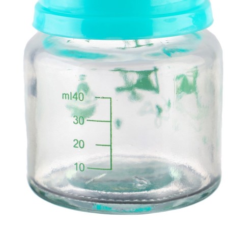 A bottle for feeding, classic throat, 40 ml., 0 months, glass, color mix-6