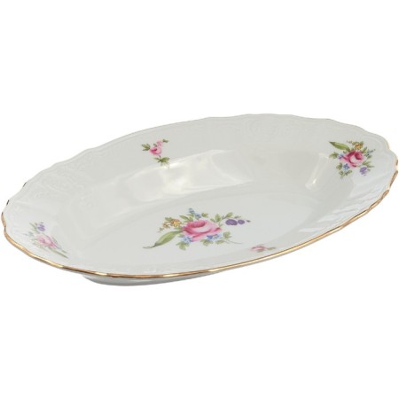 Oval Bernadotte dish, Massenic Bouquet decor, 26 cm