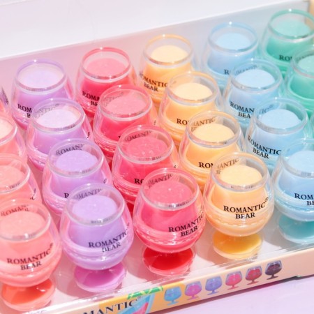 Lip balm "glass", a mix of flowers and aromas, glowing in the dark-1