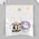 Ring for creativity (for photo albums) "Color" MIX int. D = 2 cm external. D = 2.4 cm set 8 pcs 91494
