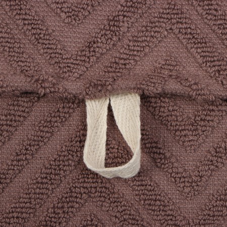 Ethel towel, col. Brown, 50x70 cm, 100% HL, Makra-4