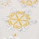 Plastic "Assorted Snowflakes" yellow-gray 24x33 cm