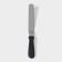 A blade-tank with a plastic handle, curved, 32 cm, working part 20 cm, black color