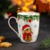 Porcelain shade mug "New Year. Bunny with cocoa ", 350 ml