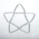 Carabiner triangle, 4cm, silver