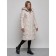 Coat insulated winter female, size 44, beige color