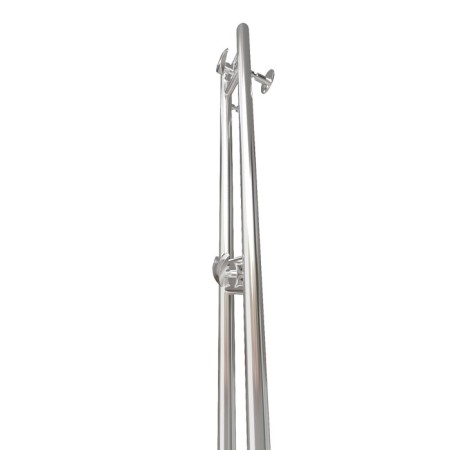 The heated towel rail "Sanprise" duet circle, 100x1200 mm, left, chrome-9