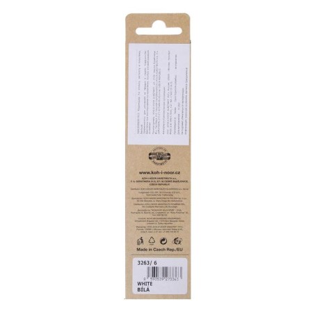 Fire-shaped pencil 4.3 mm, Koh-I-Noor 3263/6, on glass, metal, plastic, white, l = 175 mm-1