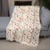 Fleet blanket "letters", size 150x200 cm, milk color