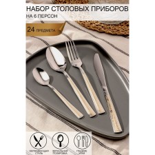 A set of cutlery made of stainless steel of the Dolyan 
