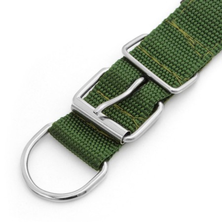 Collar "Comfort" Combined, 58 x 3 cm, Osh 45-52 cm, dark green-4