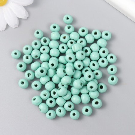 Beads for creativity tree "Green leaf" D-0.8 cm, set 20 grams-1