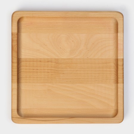 Adelica plate "Classics", 19 × 19 × 1.8 cm, saturated with mineral oil, birch-9