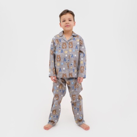 Pajama nursery (shirt, trousers) KAFTAN "Bears", p. 98-104, beige-2