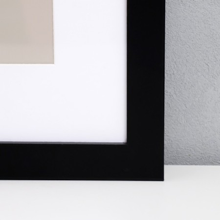 Photo frame MDF "ELLIS" 40x50 cm with a paspartm, black (plastic screen)-2