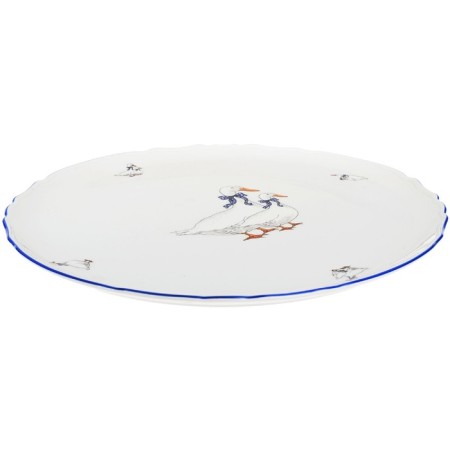 Bernadotte pizza dish, Geese decor, 32 cm-1