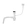 Siphon for washing Accoona A469-1, 1 1/2 ", D = 70 mm, with overflow, with corrugation