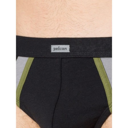 Men's panties, size 52, red color, black, 2 pcs-8