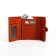 Women's wallet on the button, redhead color