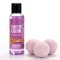 BAD GILL Gift Cosmetics Set: shower gel 100 ml and bathtub bombs 3 x 40 g, pure happiness