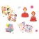 Set for creating applications from DJeco "Princess"