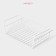 Mesh -mounted mesh -mounted basket on the shelf of the share, 35 × 23 × 12 cm, white color