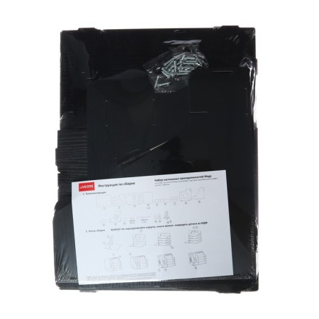 Organizer-Claus desktop DEVENTE. Mega 37 x 28.1 x 27 cm, MDF, black, cardboard box-6