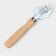 The opener is not riveted, 17 × 4 cm, zinc, with a wooden handle made of beech