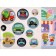 Cars. Stick, circle, paint