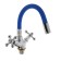 ACCOONA A9871M kitchen mixer, two -wound, silicone spout, silumin, blue/chrome