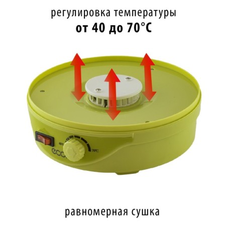 Drywall for vegetables and fruits ECO-3012FD, 245 W, 5 tiers, green color-4