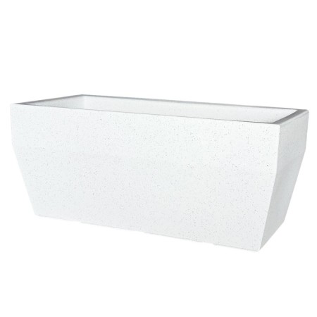 Kashpo for flowers 80x40x34 cm, 75 l, color white granite