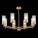 Ceiling Ceiling ST LUCE. SL1233.302.08. Bitonto. 8x60 watts, E14, 76x76x50.7 cm, brass color