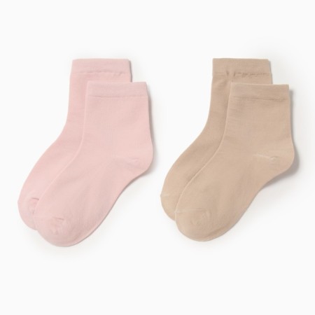 Set of women's socks KAFTAN BASE, 2 pairs, size 36-39 (23-25 ​​cm) beige/peach