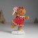 Polystone souvenir "Piery in a red dress, with a candy" 10x5x14 cm