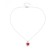Pendant "chosen" heart in love, 40 cm, color mix
