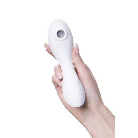 Satiffyer Curvy Trinity 5+ vacuum clitoris stimulator, white color-3