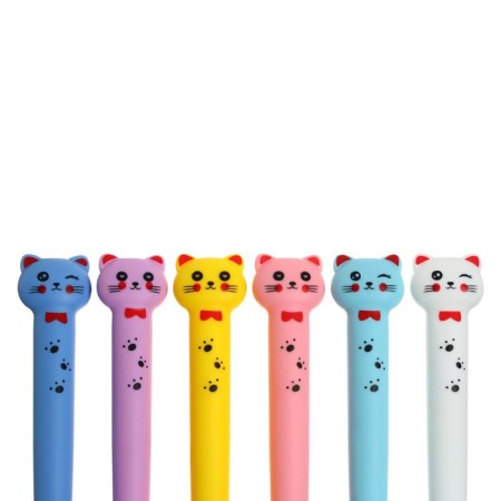 Gel pen - joke, color "cat"-3