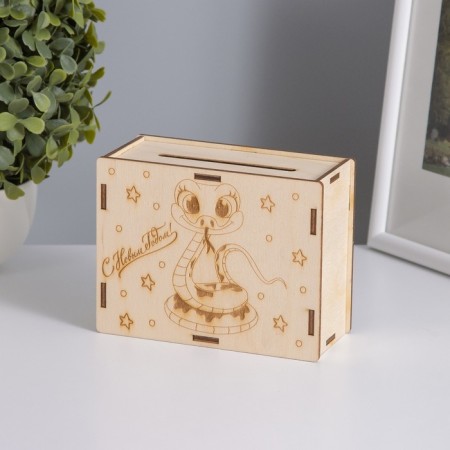 New Year's piggy bank "Snake" 13x10x5 cm