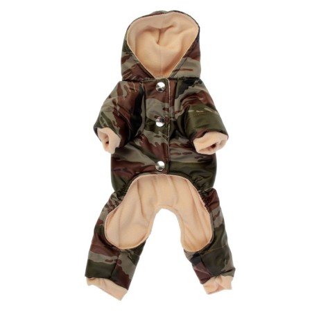 Zimovye jumpsuit for animals “Camouflage”, 2xl (DS 34, Osh 34-36, OG 44 cm), mix-4