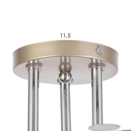Lamp ceiling Sollar 54x54x26, 3x60W E27, gold, chrome-6