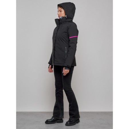 Ski jacket women's, size 48, black color-15