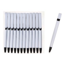 Handle Automatic Ballic Calligrata, 1.0mm, clip 1 x 5cm, under the logo, white body with black, blue rod