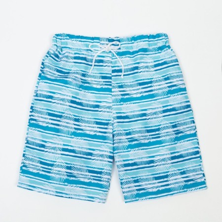 Swimming trunks for a boy, turquoise color, height 128 cm