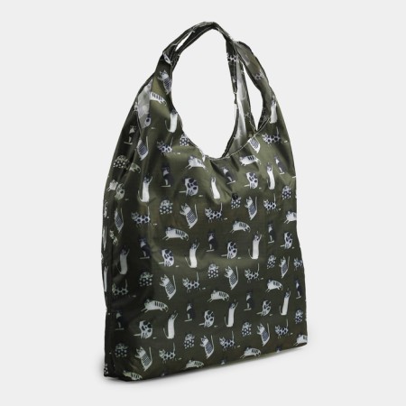 Household bag on the button, green color-1
