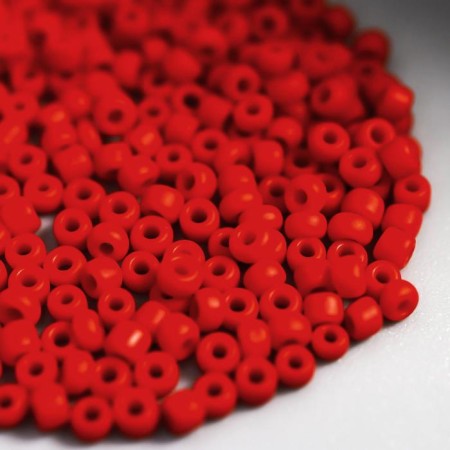 Beads "Astra" 11/0, 20 g (M45 Red/Open)-1