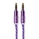 Audio Oxion AUX019, Jack 3.5 mm (M) -Jack 3.5 mm (M), 1m, purple cable