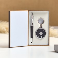 Gift set 2V1 (pen, black flashlight)