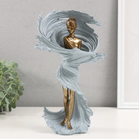 Polystone souvenir "Golden Girl in the Worth" 17x9x27.5 cm