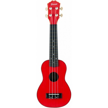 Terris Plus -50 RD UKLULE - Soprano, Upper Lip, Plastic case, Red color